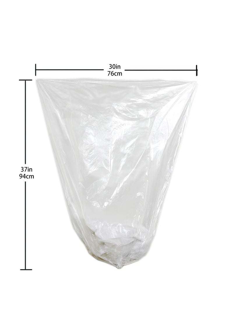 TYPLASTICS 20-30 Gallon Clear Trash Can Liners - 30" x 37" - High Density Garbage Bags - Case of 500 - Multipurpose for Office, Outdoor, Recycling, Industrial and Commercial - Image 2